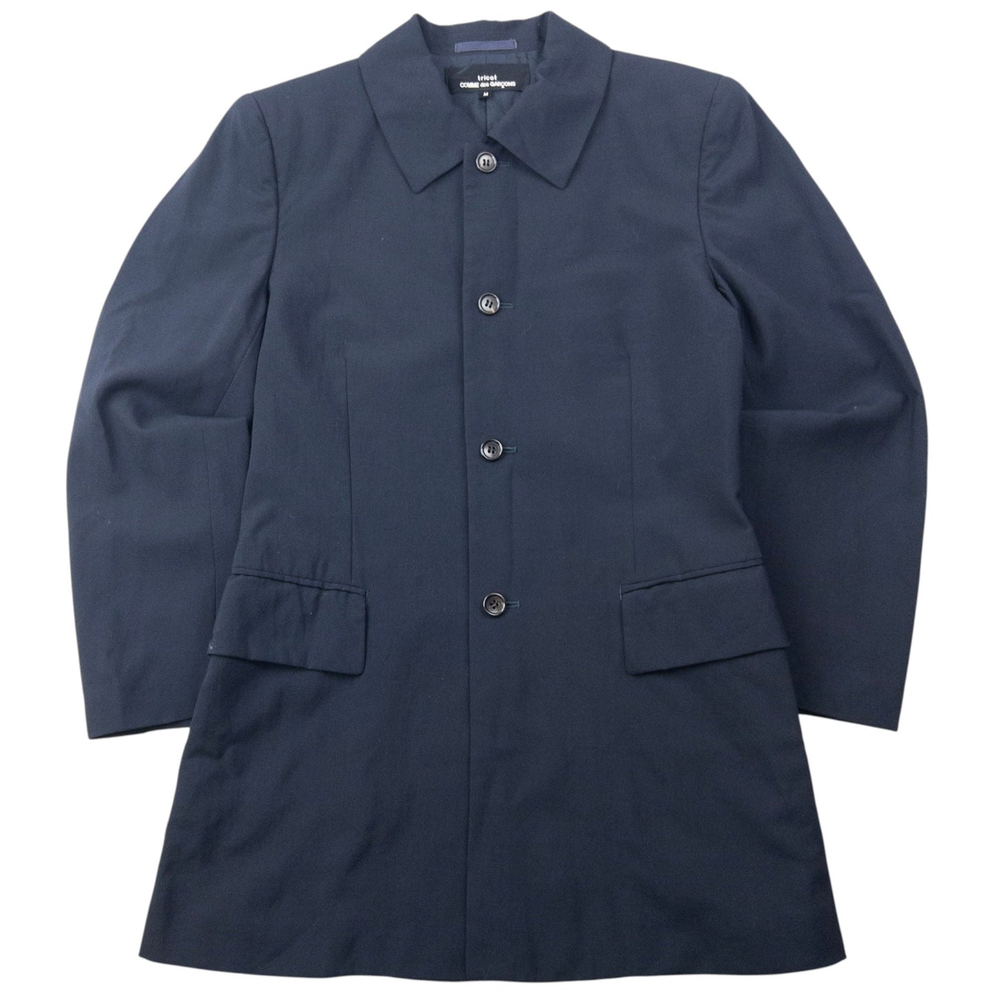 Vintage Comme Des Garçons Tricot Button Up Jacket Womens Size M | Medium, Navy