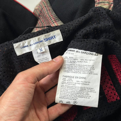 Comme Des Garçons SHIRT AW05 Technical Wool Plaid Jacket - M/L | Default Title, Red