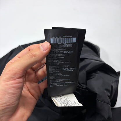 Prada 2013 Triangle Logo Gabardine Nylon & Leather Blouson Jacket - L/XL | O/S, Black