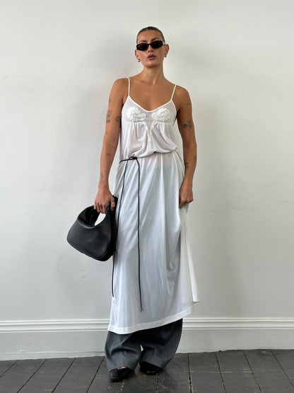 Vintage Sheer Maxi Slip Dress - S/M