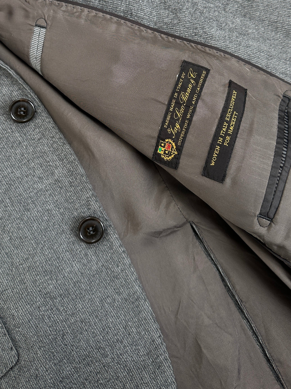Loro Piana x Hackett London 2000s Cashmere Stripe Blazer - 40R