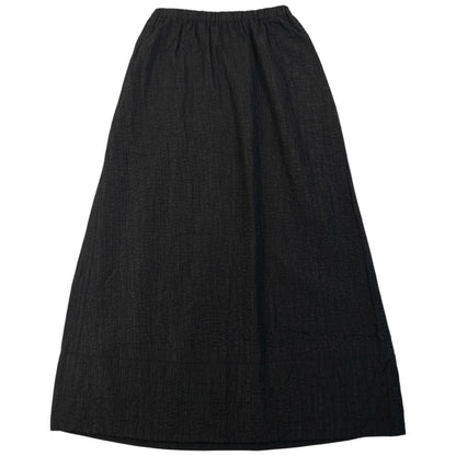 Vintage 90s Plantation By Issey Miyake Crinkle Skirt Womens One Size | O/S, Black