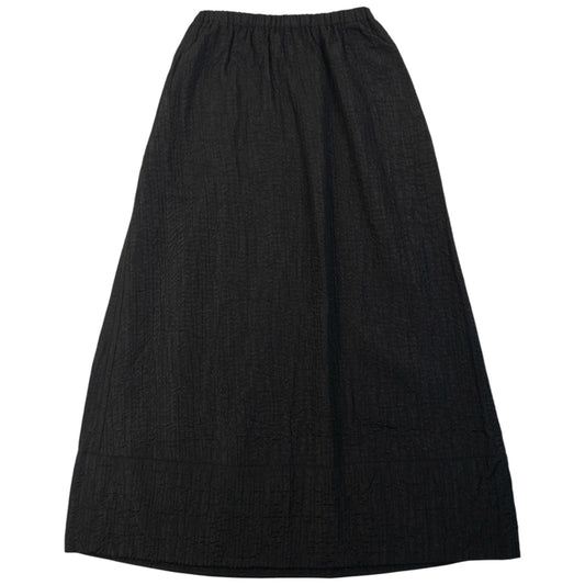 Vintage 90s Plantation By Issey Miyake Crinkle Skirt Womens One Size | O/S, Black