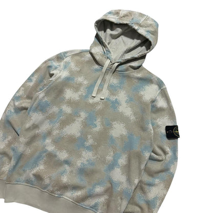 Stone Island Devore Camo Pullover Hoodie | Small, Camo