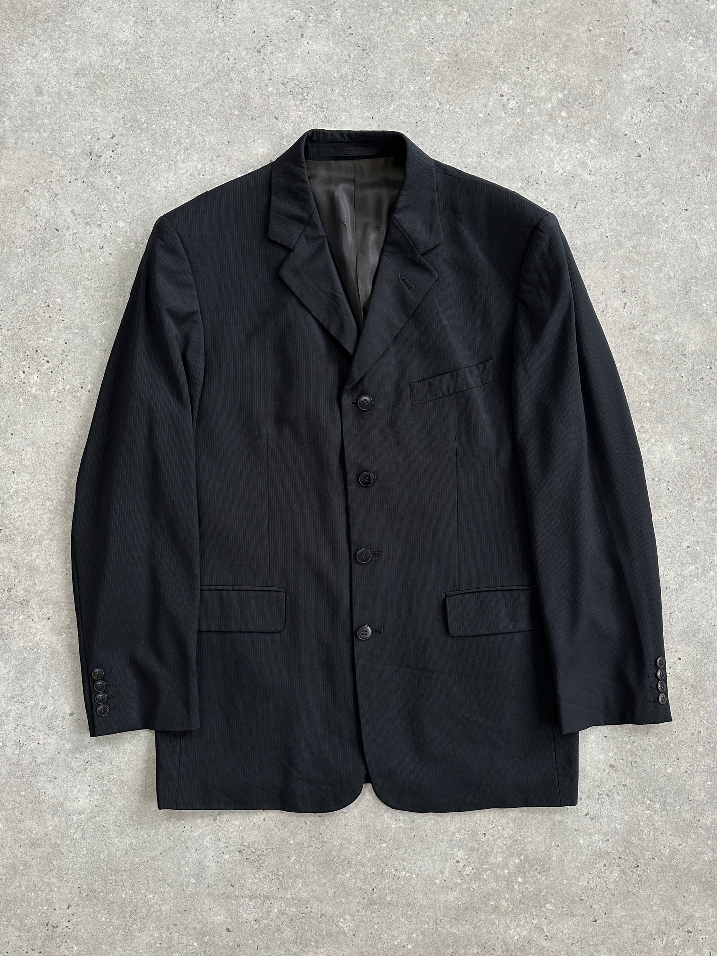 Yves Saint Laurent Pour Homme 1990s Pure Wool Single Breasted Blazer - 42R/XL