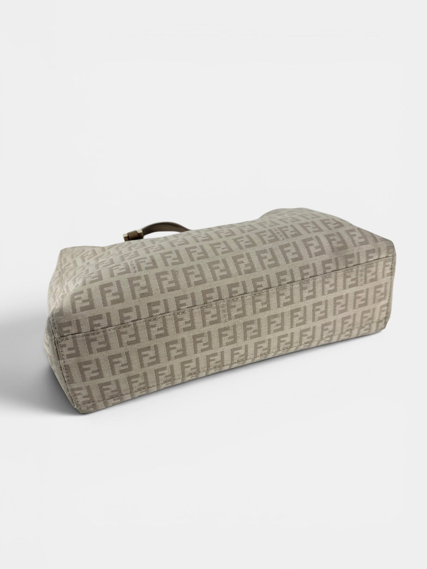 90s Fendi Zucca Beige Handbag | O/S, Multicoloured