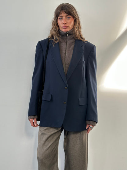 Christian Dior Monsieur 1990s Pure Wool Single Breasted Blazer - 44R/XL