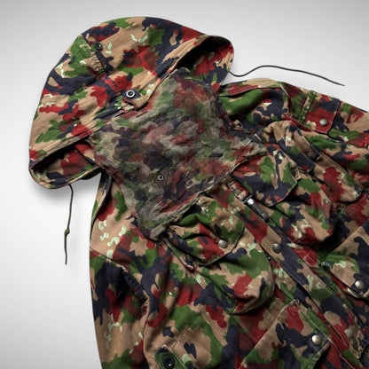 Swiss Army Camo Mesh Beekeeper Hood Jacket (90s)