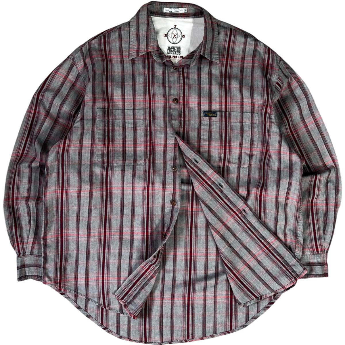 Marithé + François Girbaud Herringbone Cotton Shirt XL | XL, Multicoloured