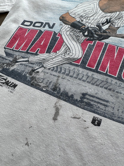 1990 Don Mattingly Caricature T-Shirt - L | Default Title, Red
