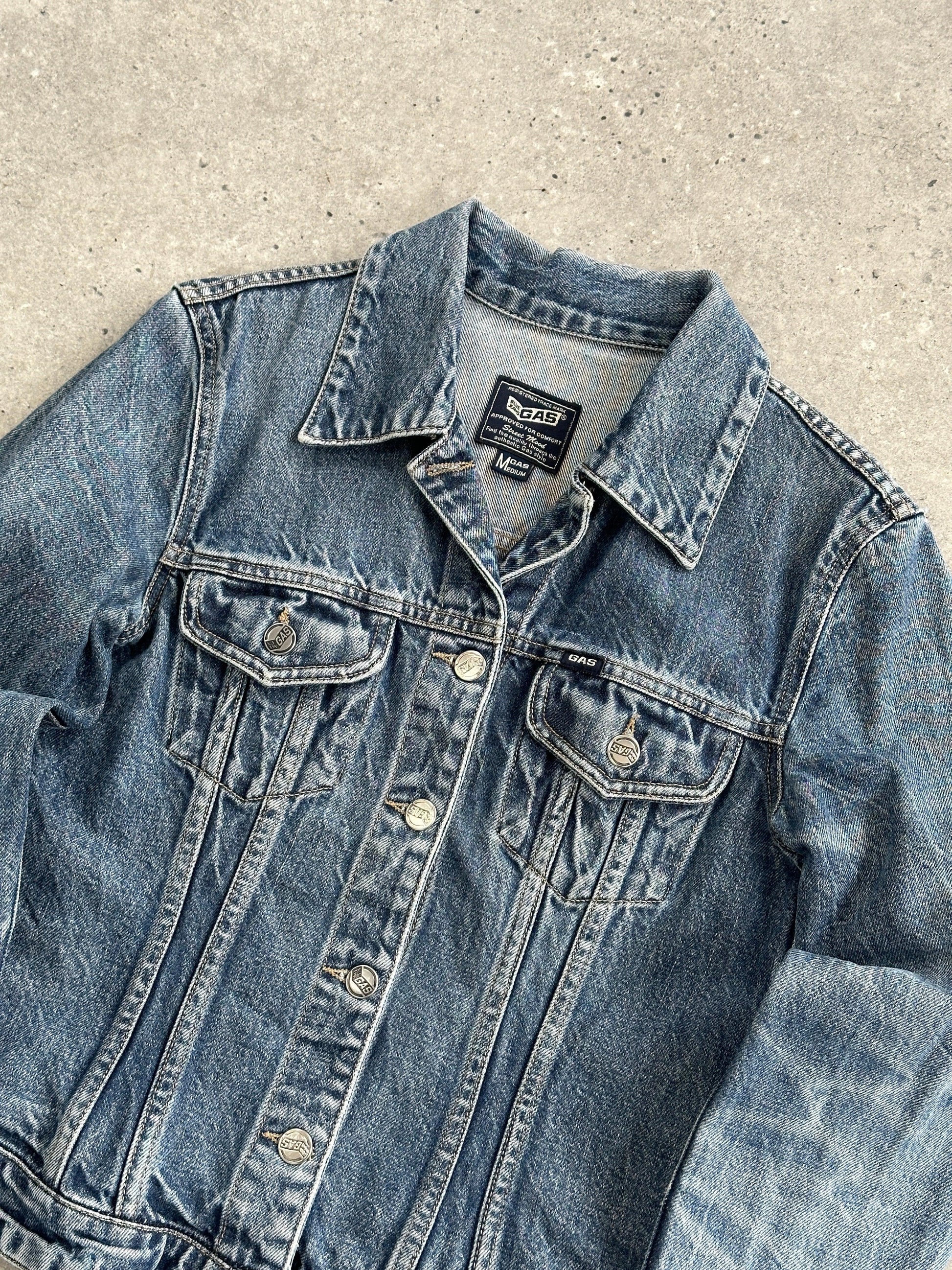 Gas Fitted Pure Cotton Denim Jacket - S - Known Source