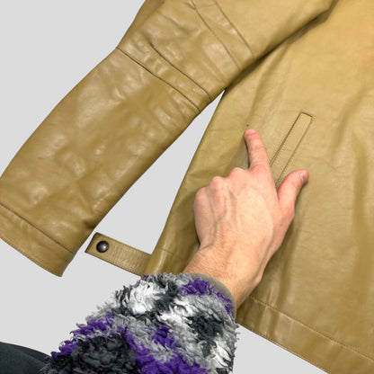 Neil Barrett AW00 Caramel Leather Moto Slingbag Jacket - L | Default Title, Multicoloured