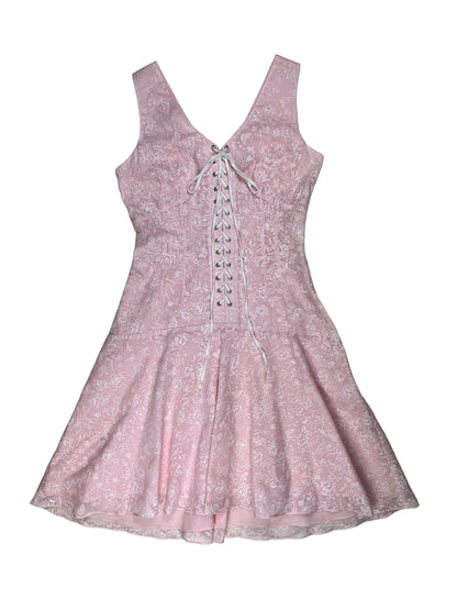 Miu Miu corset lace up dress