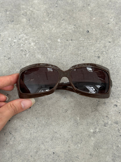 Gianfranco Ferrre 1990s Oversized Logo Sunglasses