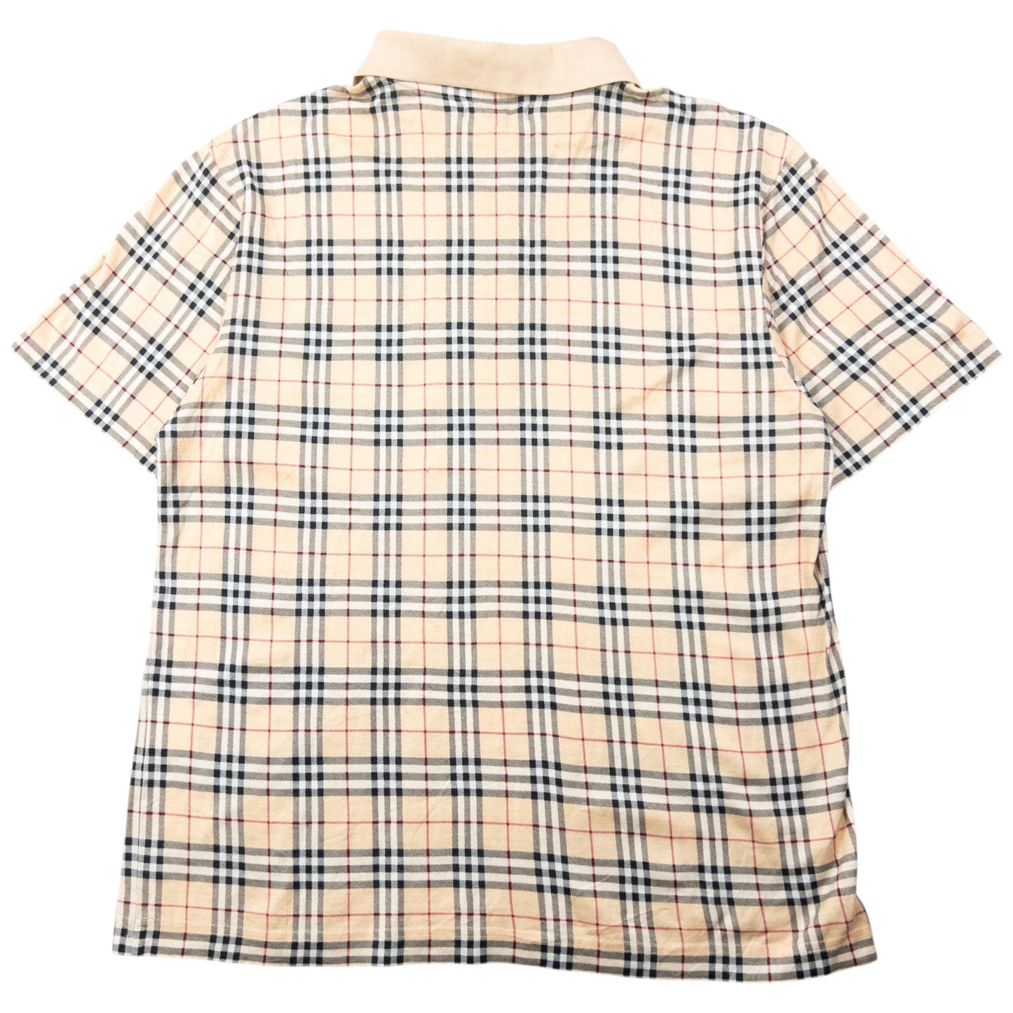 Vintage 2000s Burberry Nova Check Polo Shirt Womens Size S | Small, Beige