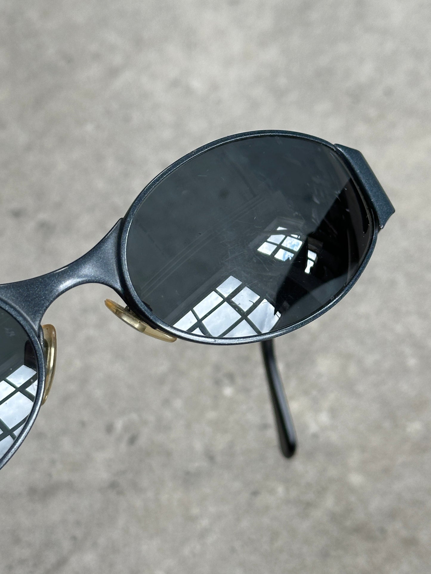 Emporio Armani 1990s Oval Logo Sunglasses