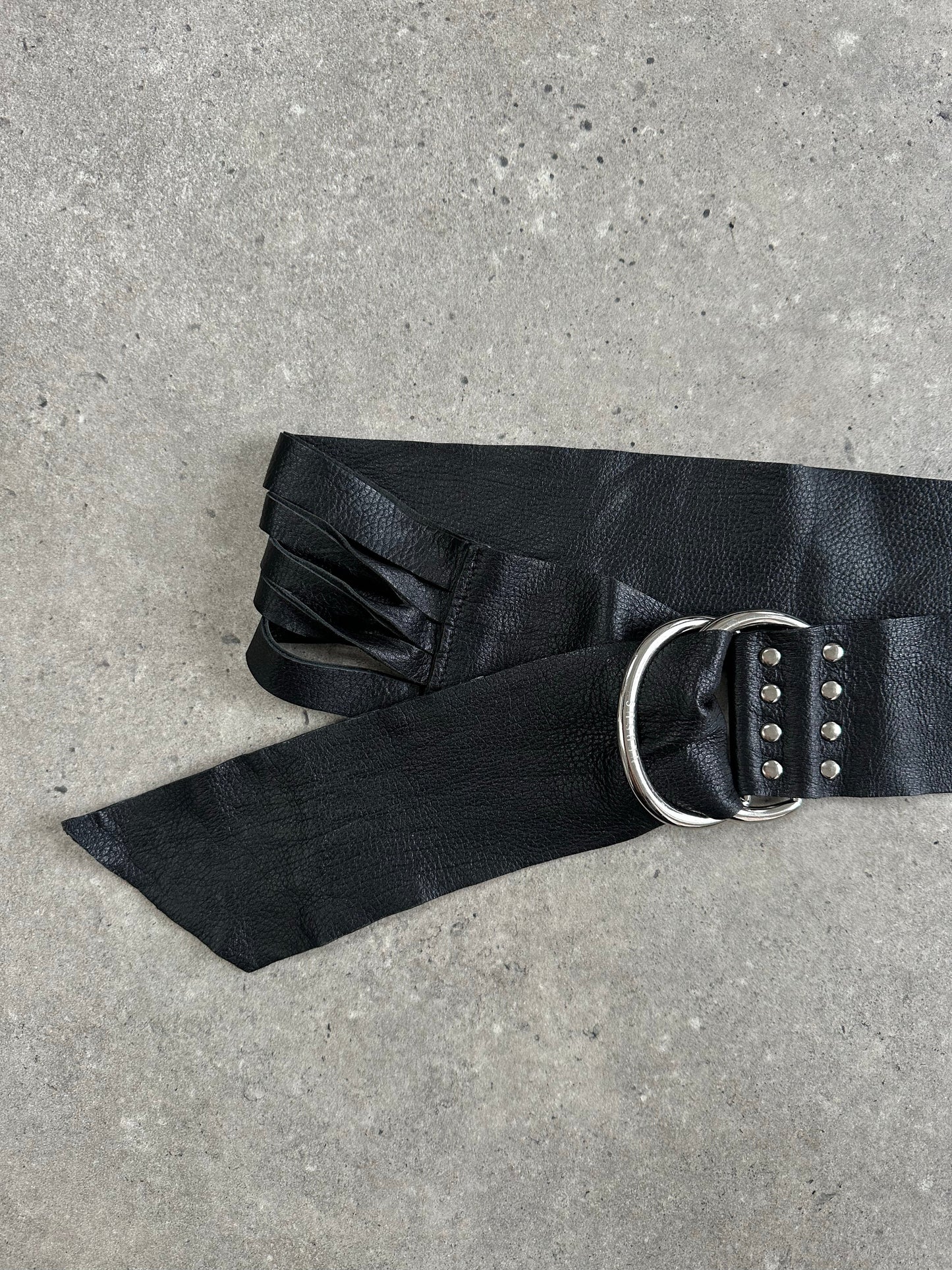 Gianni Versace Versus 1990s Leather Chunky Belt