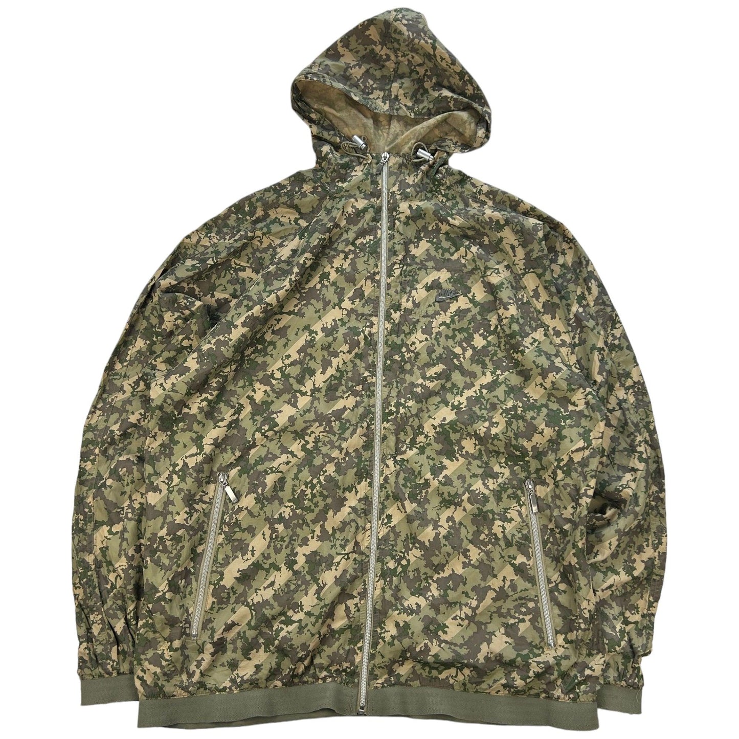 Vintage Nike Camo Hooded Jacket Size XL