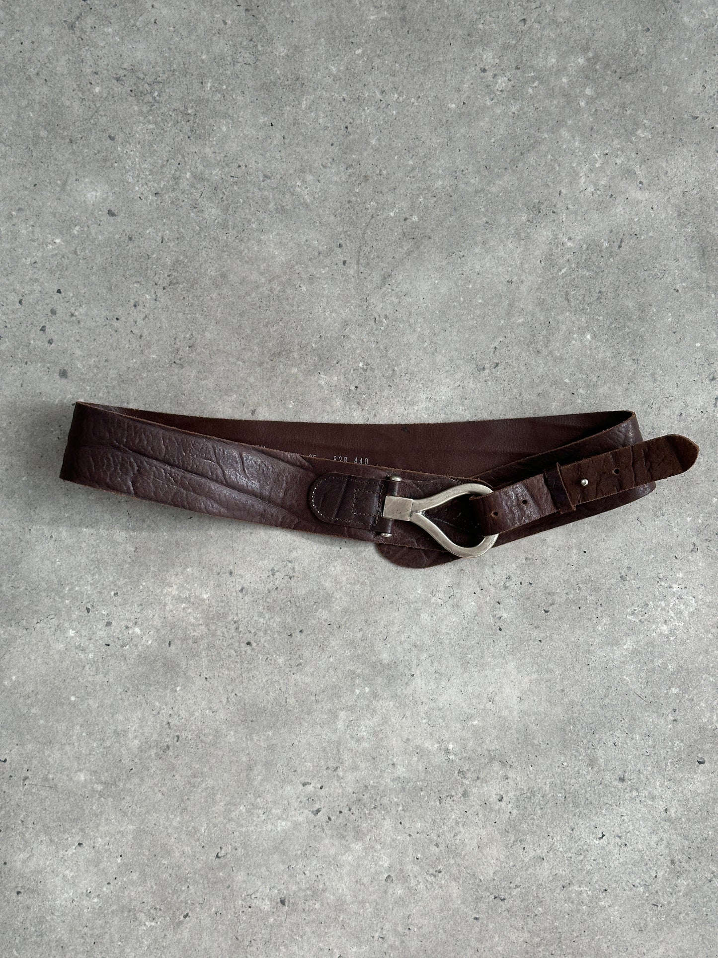 Vintage 1990s Leather Chunky Belt - W34-38