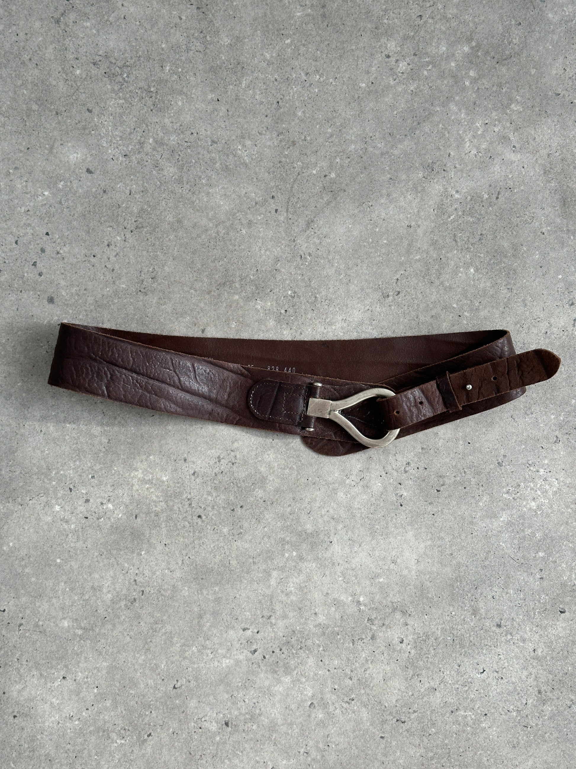 Vintage 1990s Leather Chunky Belt - W34-38