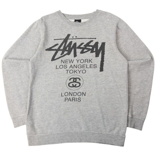 Vintage Stussy World Tour Graphic Sweatshirt Size S