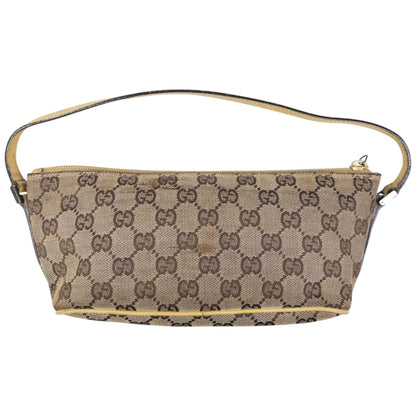Vintage Gucci Monogram Pochette Mini Baguette Shoulder Bag