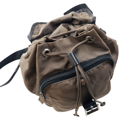 Vintage 2000s Prada Bucket Backpack | O/S, Black