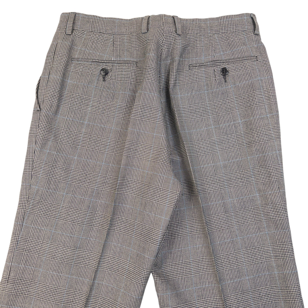 Vintage 90s Burberry Checkered Wool Jacket & Trousers Suit Set Size M | Medium, Grey
