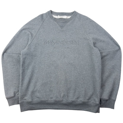 Vintage 2000s YSL Yves Saint Laurent Sweatshirt Size M | Medium, Grey
