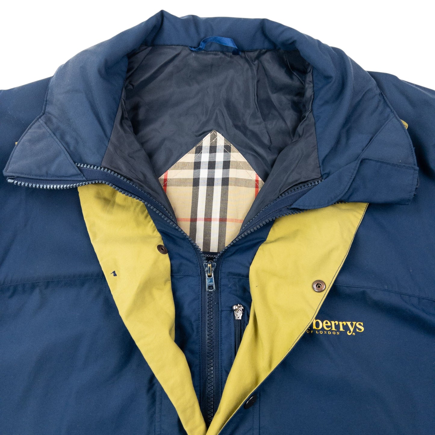 Vintage 90s Burberry Zip Up Jacket Size XL | XL, Navy