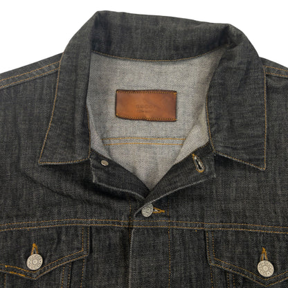 Vintage 2000s Gucci By Tom Ford Button Up Denim Jacket Size M | Medium, Grey