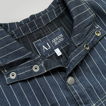 2000's Armani Jeans Hemp Cotton Lightweight Jacket 52 / L/XL | O/S, Navy