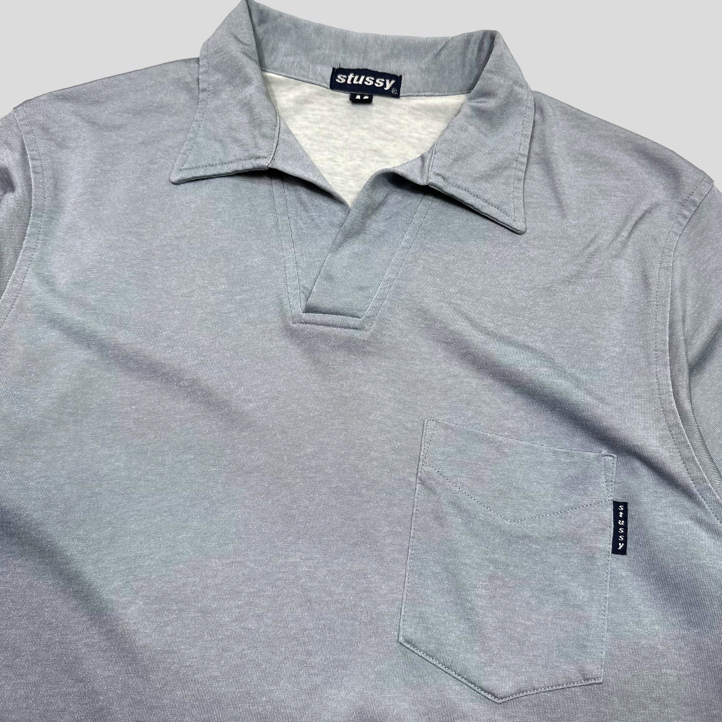 Stussy 90’s ‘Silk’ Open Collar Shirt - M | Default Title, Red