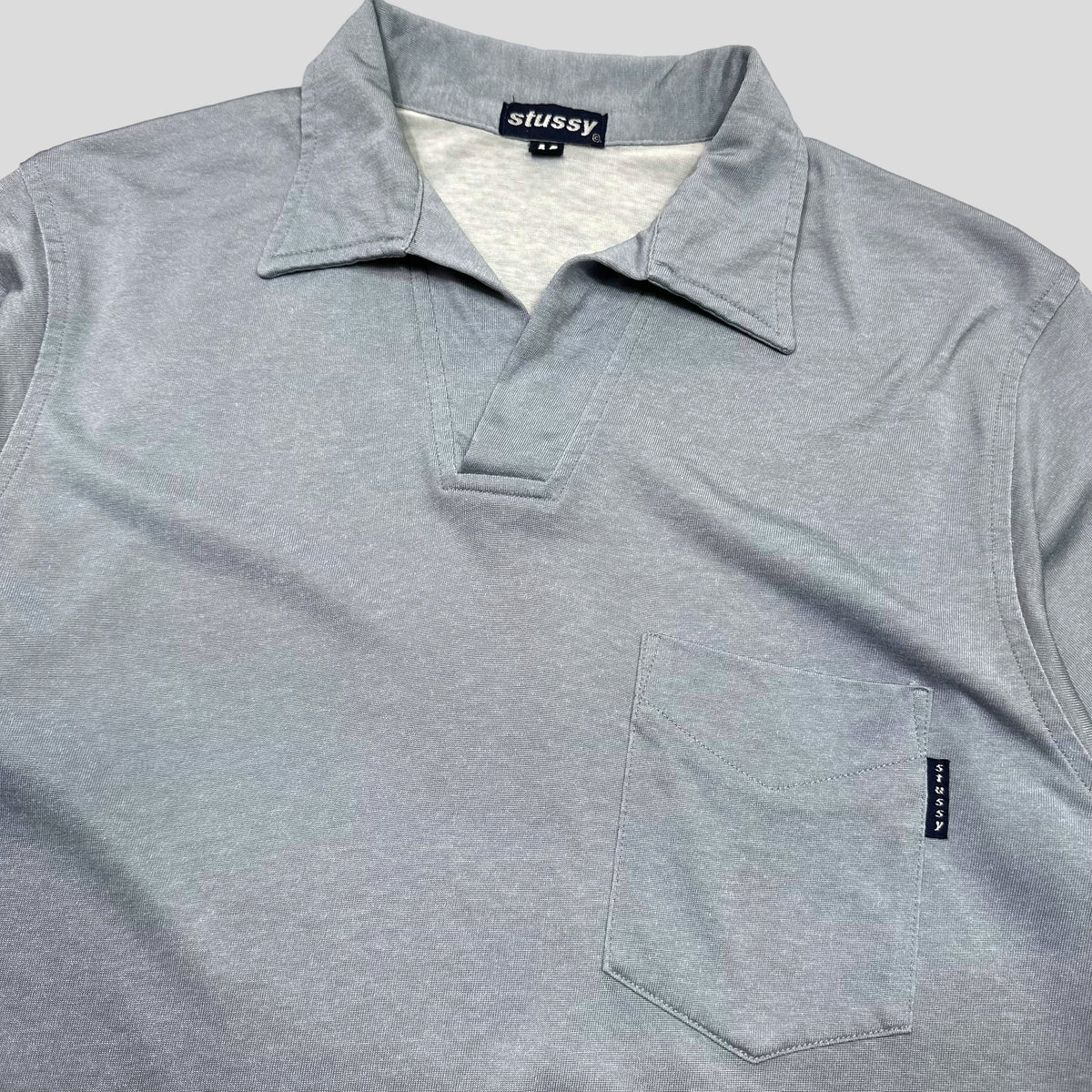 Stussy 90’s ‘Silk’ Open Collar Shirt - M | Red