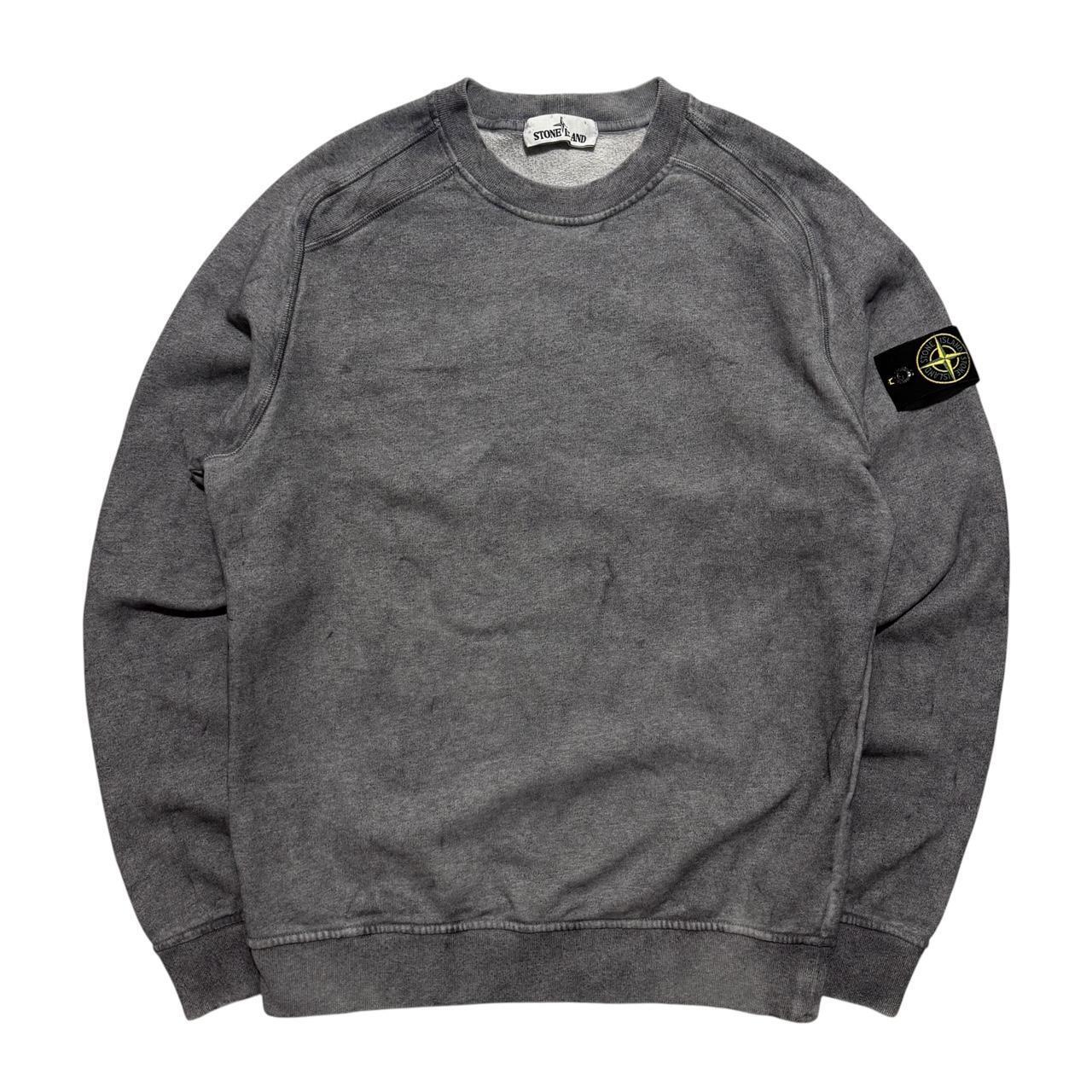 Stone Island Dust Treatment Pullover Crewneck | Medium, Grey