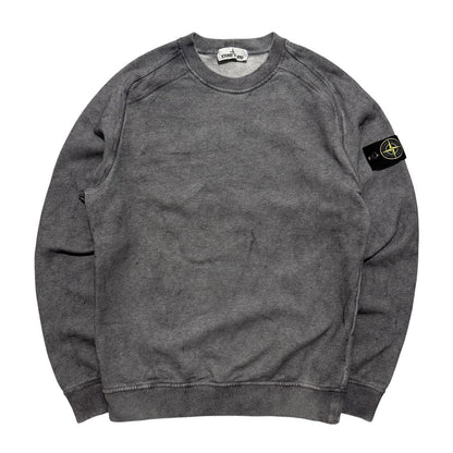 Stone Island Dust Treatment Pullover Crewneck | Medium, Grey