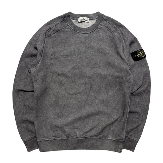Stone Island Dust Treatment Pullover Crewneck | Medium, Grey