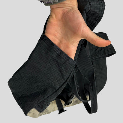Porter 00’s Nylon Ripstop Grid Multipocket Tote Bag | O/S, Black