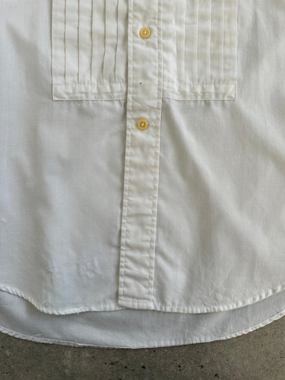 Yves Saint Laurent Pour Homme 1990s Tuxedo Cotton Dress Shirt - M