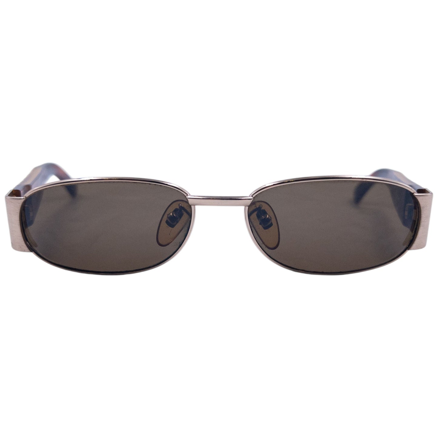 Vintage 90s Fendi Embossed Monogram Tortoise Shell Sunglasses