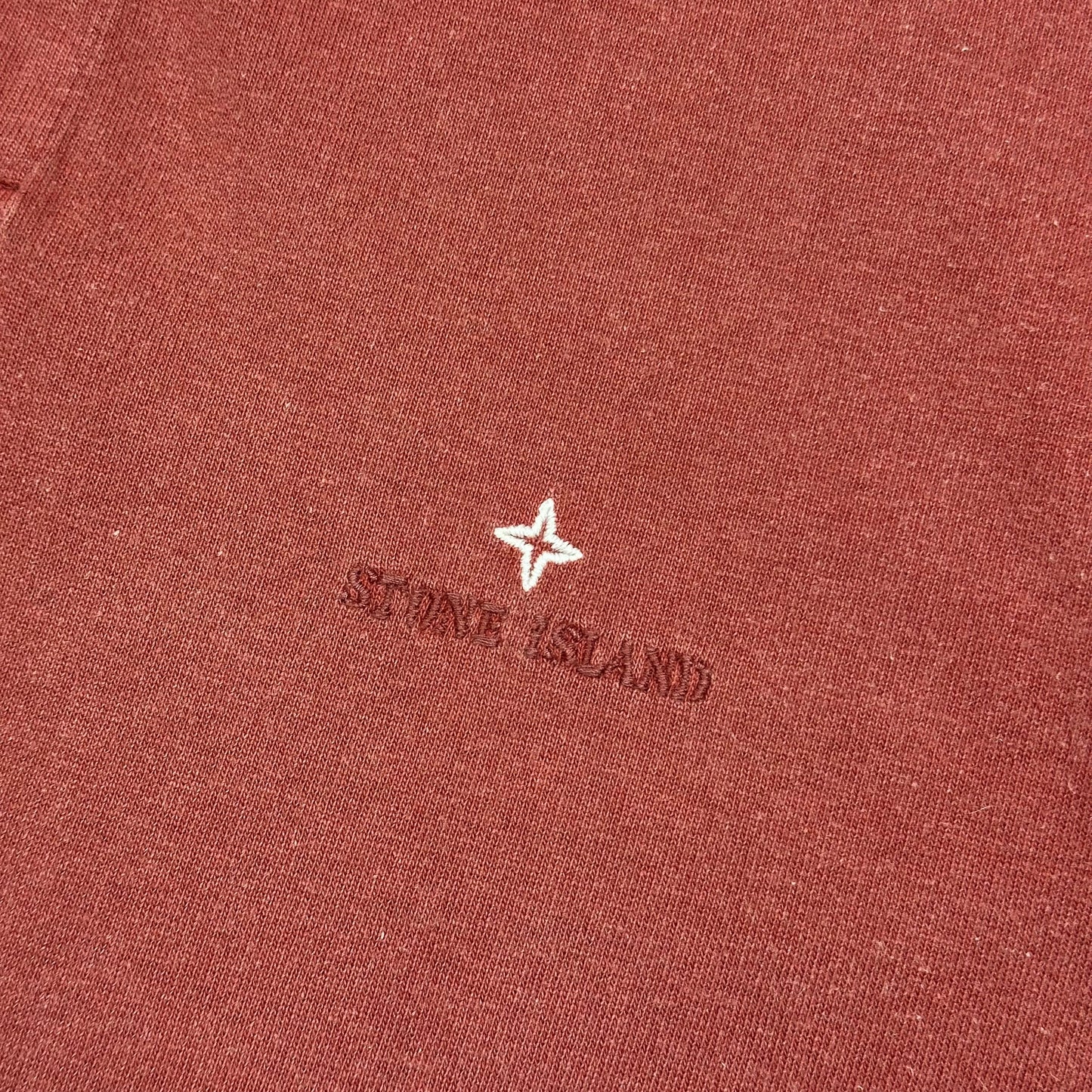 Stone Island 1988 Embroidered Compass Spellout Polo Shirt - M