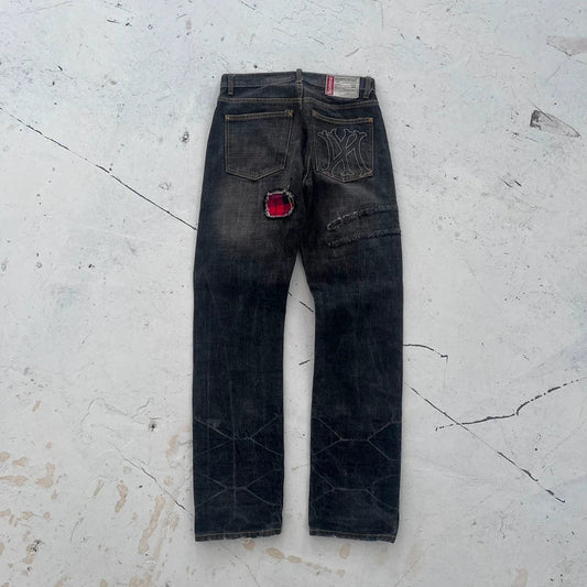 fw2008 supreme x neighborhood jeans | Black, Black