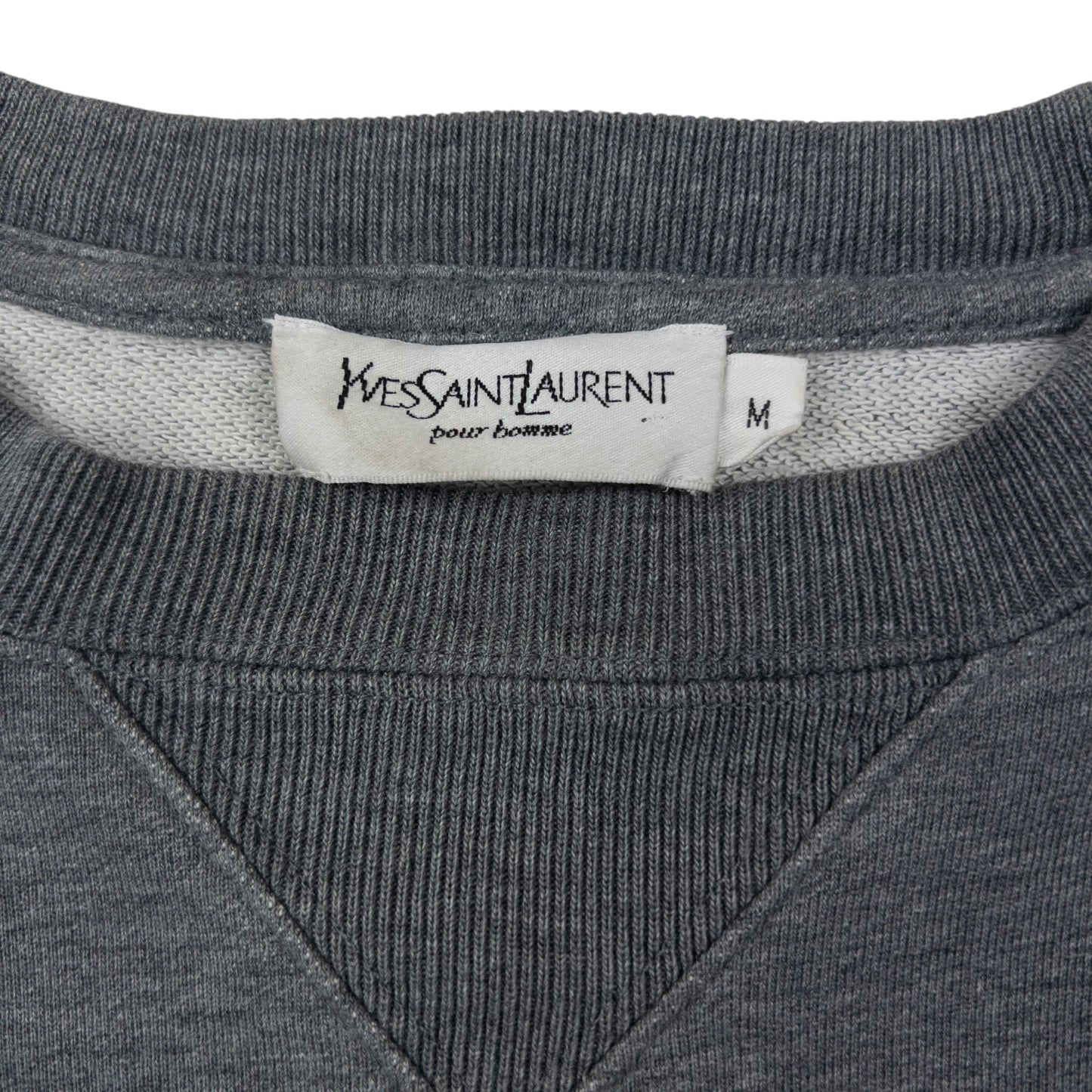 Vintage 2000s YSL Yves Saint Laurent Sweatshirt Size M | Medium, Grey