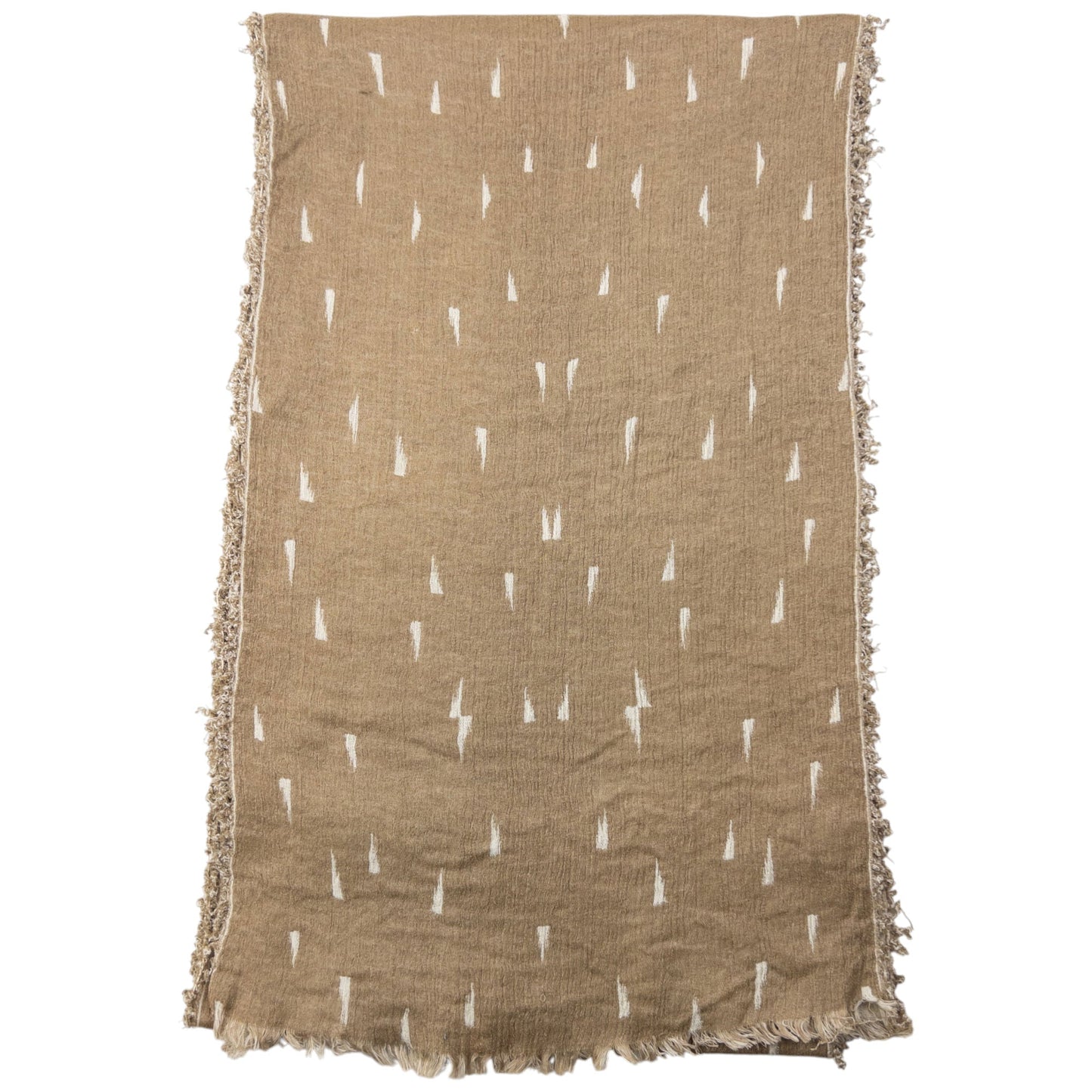 Vintage 80s Issey Miyake Pattern Scarf | O/S, Beige