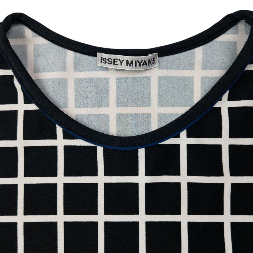 Vintage Issey Miyake Checkered Stretch Vest Top Womens Size S