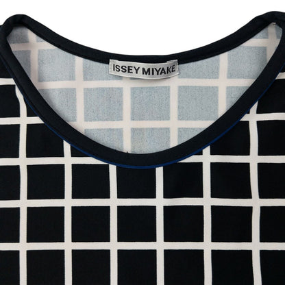 Vintage Issey Miyake Checkered Stretch Vest Top Womens Size S