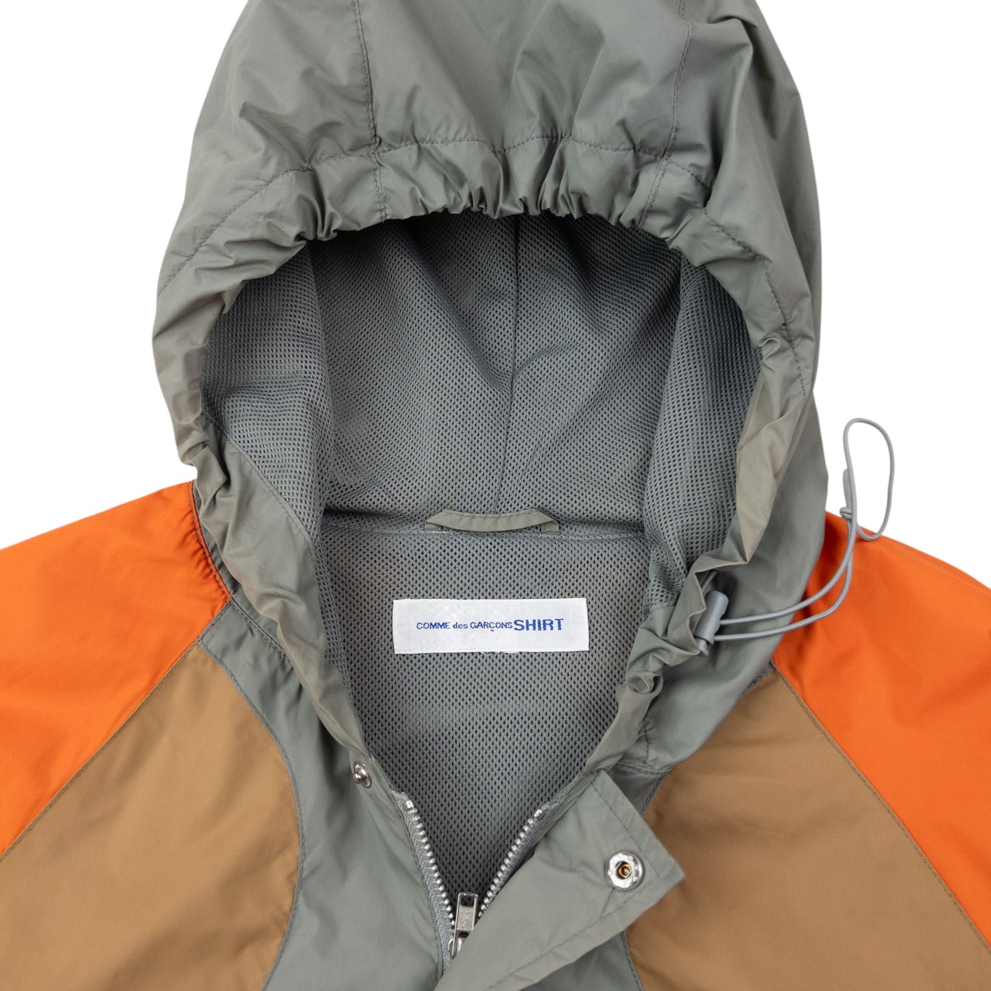 Vintage 2009 Comme Des Garçons SHIRT Curve Panel Jacket Size L | Large, Orange, Grey, Beige