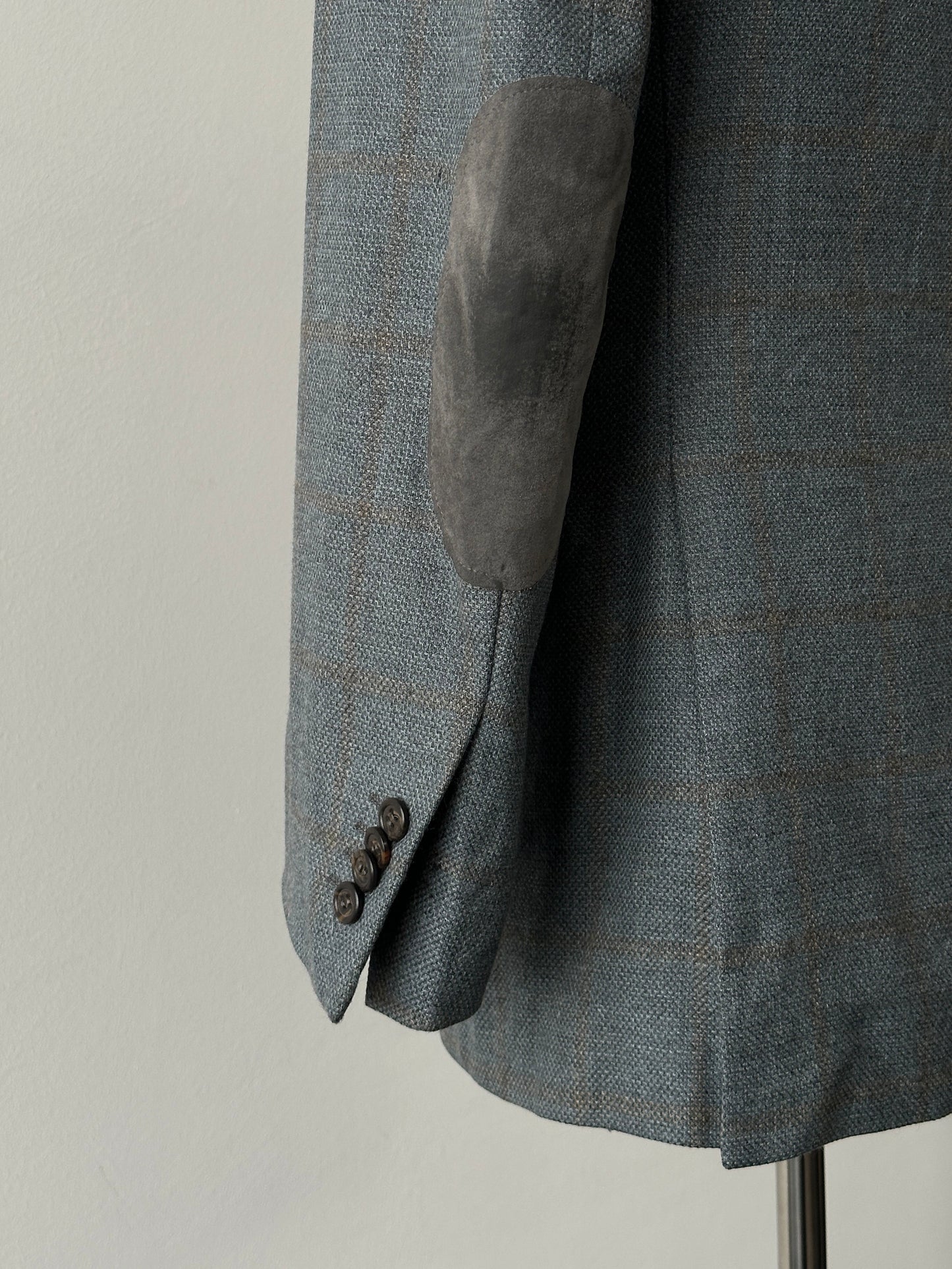 Loro Piana 1990s Check Wool Cashmere Blazer - 36R