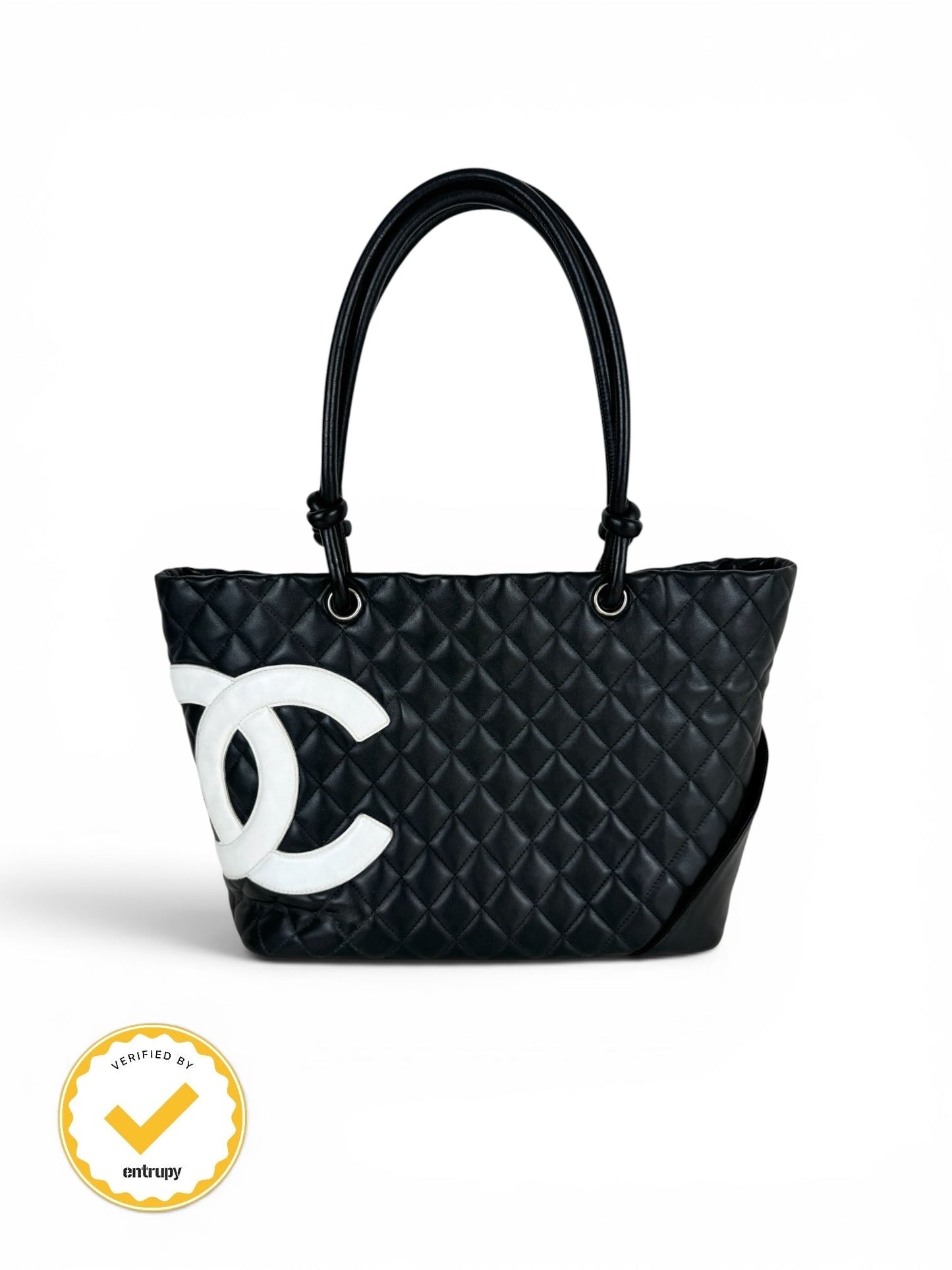 2000s Chanel Cambon B&W Tote Bag | O/S, Multicoloured
