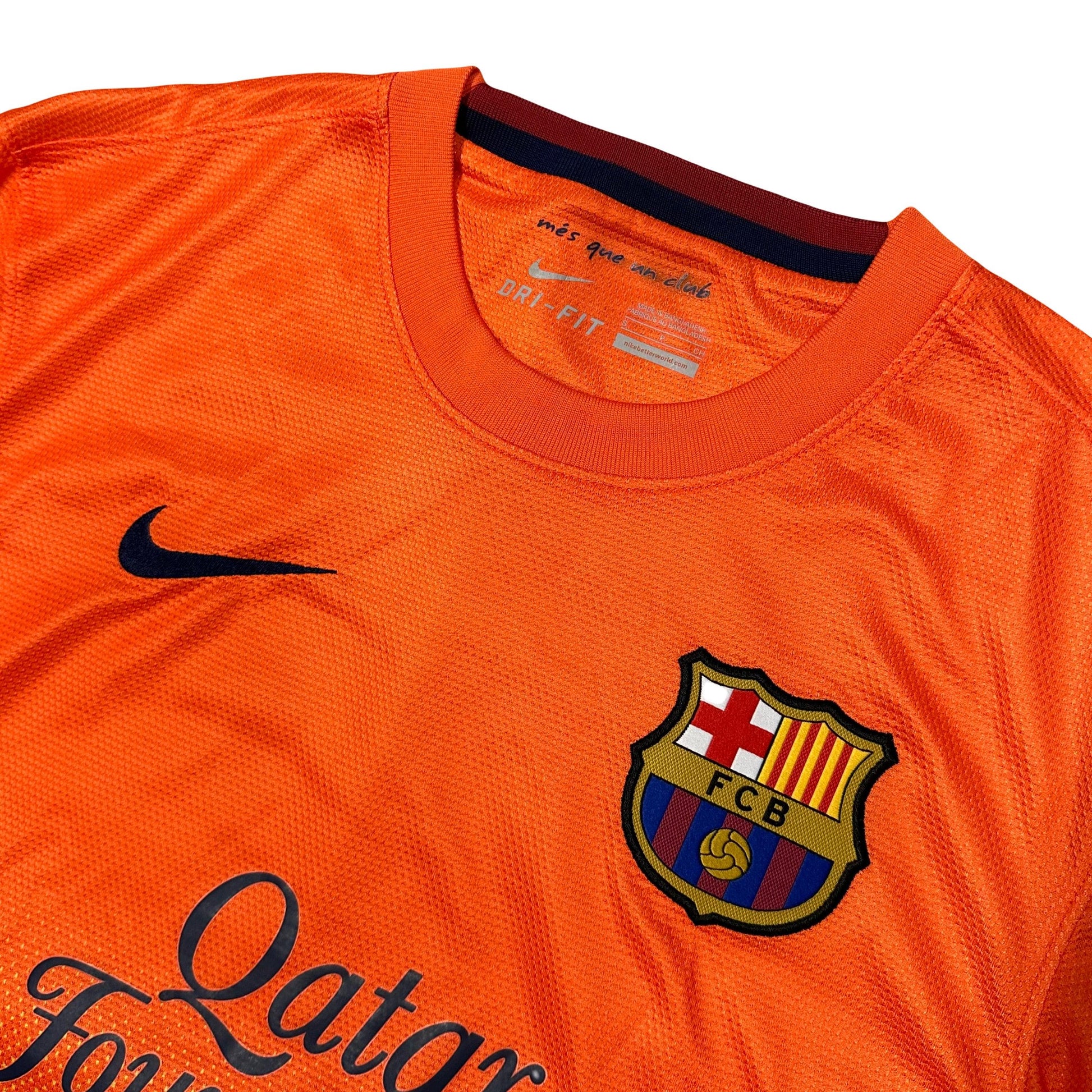 Nike Barcelona 2012/13 Away Shirt In Orange & Yellow ( S ) - Known Source